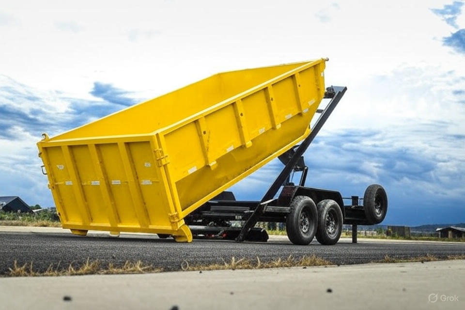 Yellow Box Dumpster in Huntersville